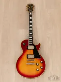 Электрогитара Gibson Les Paul Custom Cherry Sunburst USA 1975 w/ T-Tops, Big Neck, Case