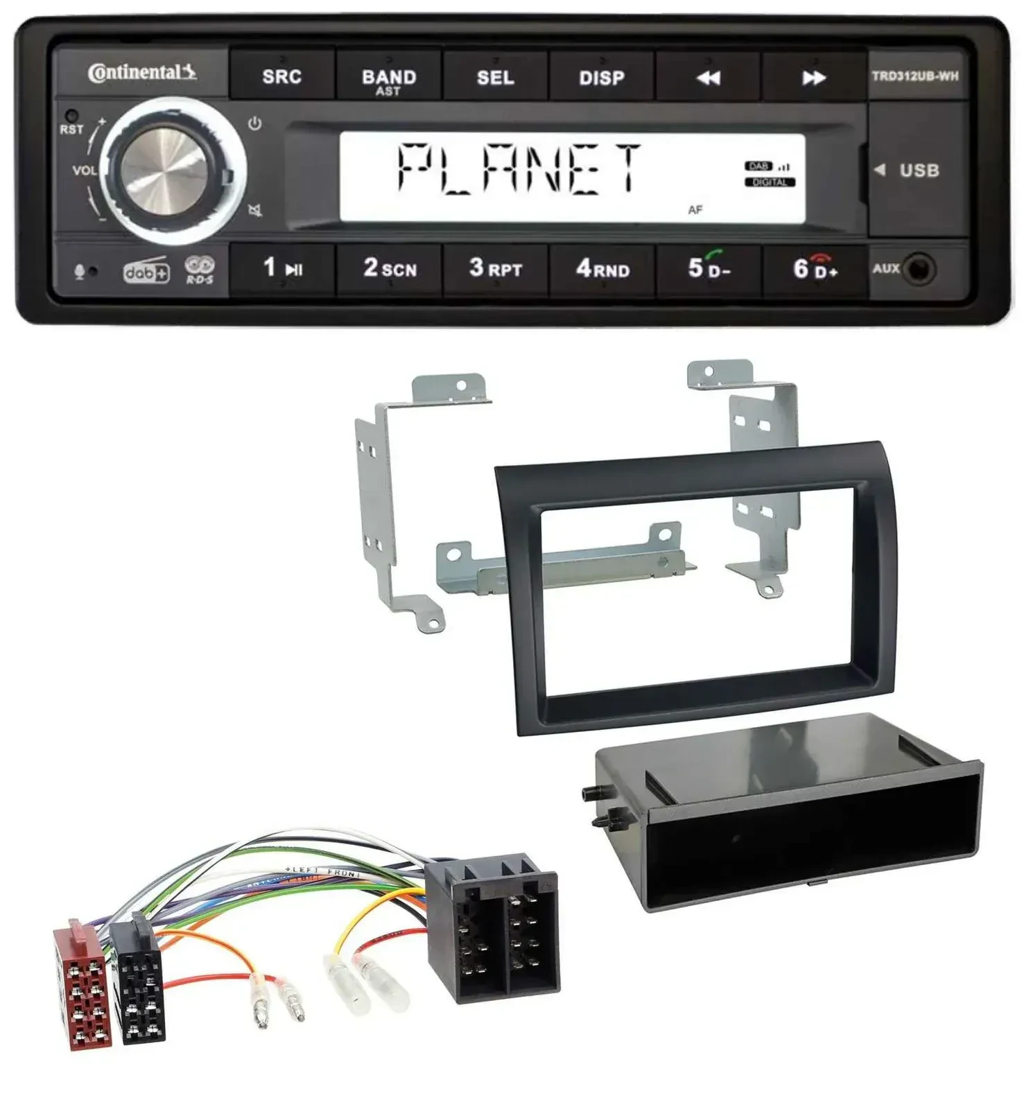 Continental USB 1DIN AUX DAB MP3 Autoradio für Citroen Jumper Fiat Ducato 06-11