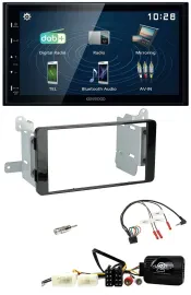 Kenwood 2DIN Bluetooth Lenkrad USB DAB Autoradio für Mitsubishi L200 ab 10/2015