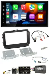 Автомагнитола для Alfa Romeo Giulietta 2013–2021 Kenwood 2DIN DAB USB Bluetooth с управлением на руле