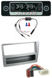 Dietz MP3 DAB Bluetooth USB Autoradio für Honda Civic 04-06 silber autom. Klima