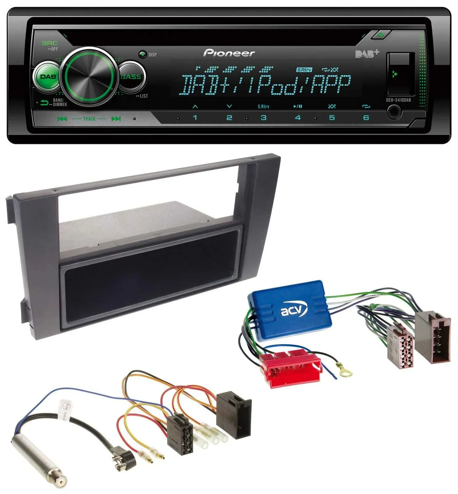 Pioneer USB MP3 DAB AUX CD Autoradio für Audi A6 C5 01-05 Symphony Aktivsystem M