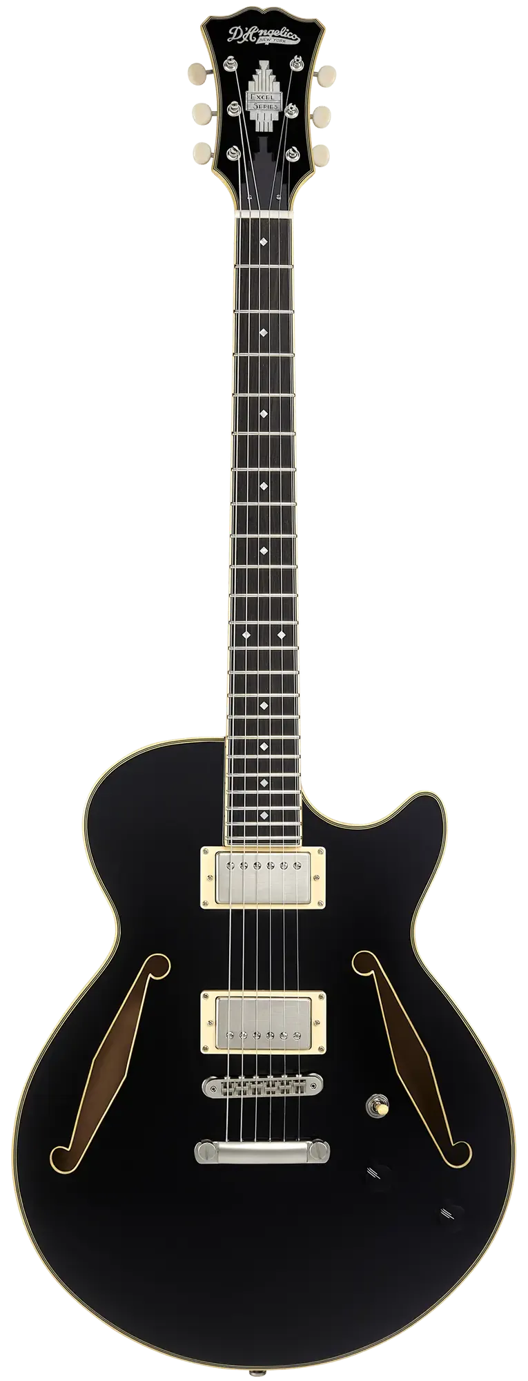 Электрогитара полуакустическая D'Angelico Excel SS Tour Semi-hollowbody Black