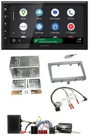 Kenwood DAB Bluetooth USB Lenkrad 2DIN Autoradio für Porsche 911 Boxster Cayman