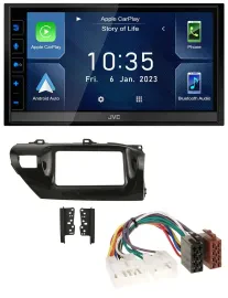 JVC DAB Bluetooth MP3 USB 2DIN Autoradio für Toyota Hilux (2015-2020)