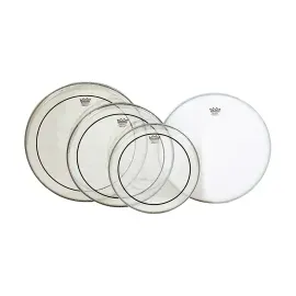 Б/У Пластик для барабана Remo Pinstripe Clear Standard PrePak PP-0312-PS с 14" Coated Powerstroke (набор)