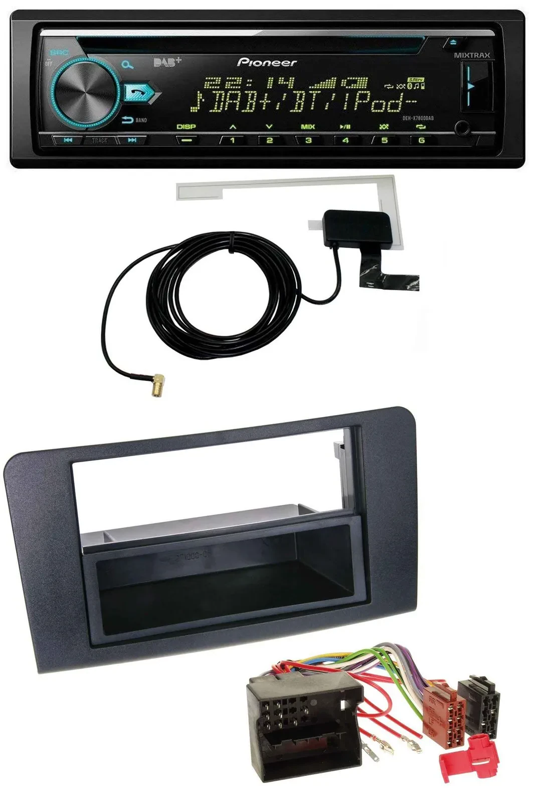 Pioneer MP3 AUX CD USB DAB Autoradio für Mercedes ML (ab 2006)