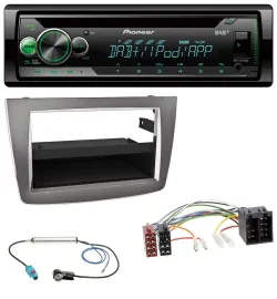 Автомагнитола для Alfa Romeo MiTo (955, 2008–2014) Pioneer USB MP3 DAB AUX CD ISO темно-серебристая