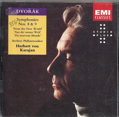 BERLINER PHILHARMONIKER / HERBERT VON KARAJAN - Dvorak: Symphonies Nos. 8 & 9 (CD)