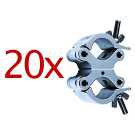 LightmaXX 20x Swivel Coupler ST-506, 48-51mm, 500Kg, Half Coupler Set