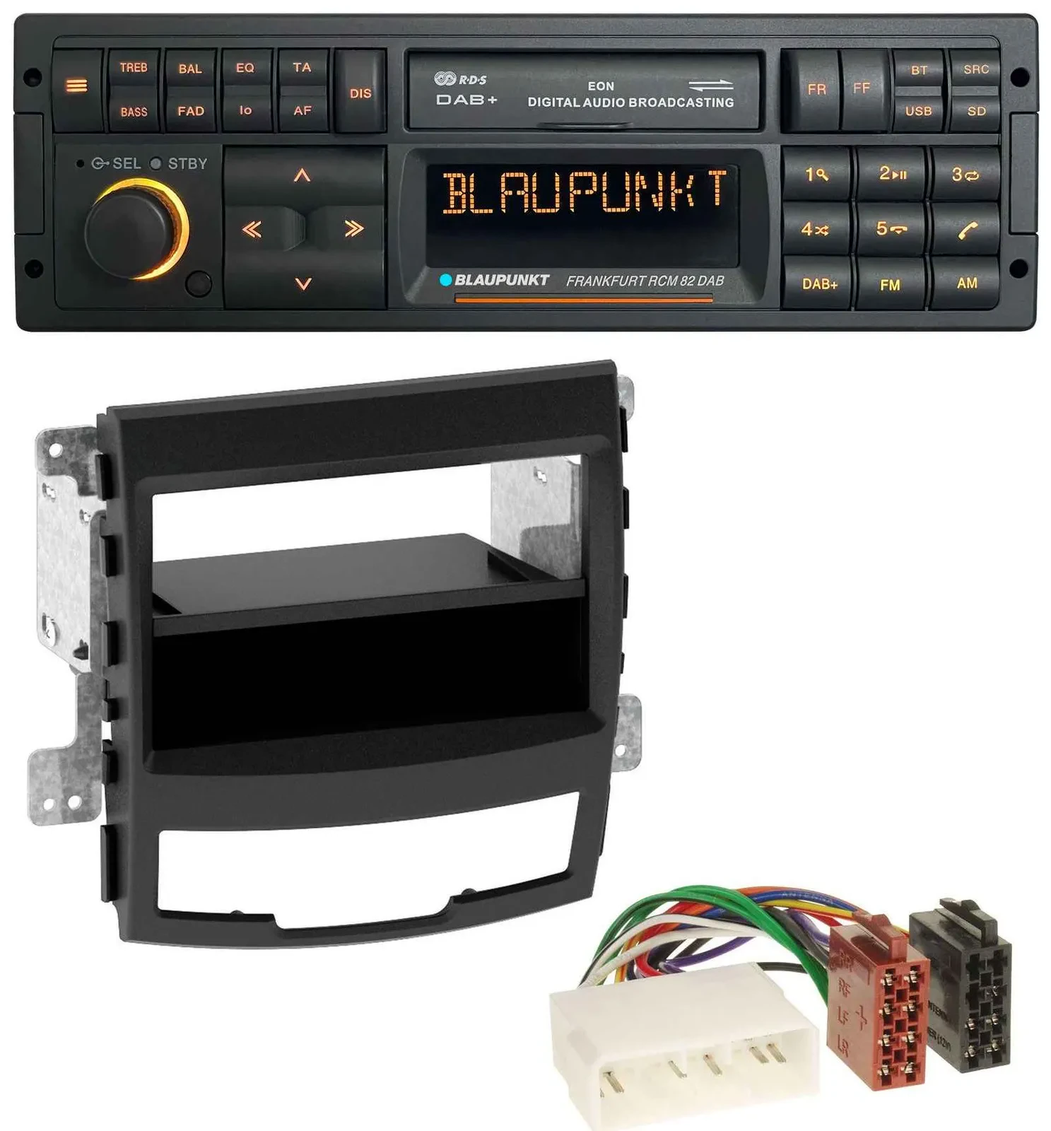 Blaupunkt USB DAB SD MP3 Bluetooth Autoradio für SsangYong Korando CK 2010-2013