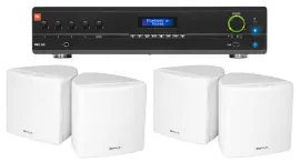 Настенная акустика JBL Cube 70v White с усилителем (4 штуки)