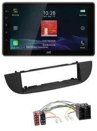 JVC DAB MP3 Bluetooth USB Autoradio für Fiat 500 (ab 2007) - schwarz