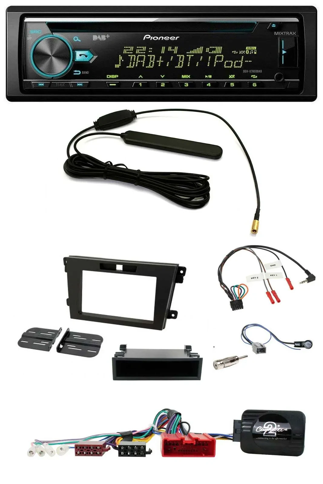 Автомагнитола Pioneer CD/MP3, DAB, USB для Mazda CX-7 (2008–2010)