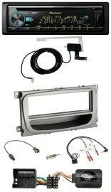 Автомагнитола Pioneer CD/USB/DAB/MP3 для Ford C-Max/Focus/Galaxy (с 2007) серебристая