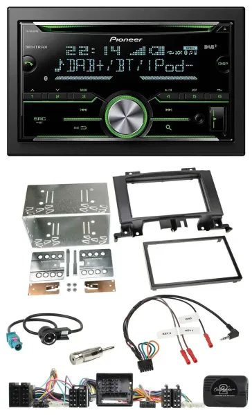 Pioneer Bluetooth Lenkrad DAB 2DIN USB CD Autoradio für Mercedes Sprinter Audio