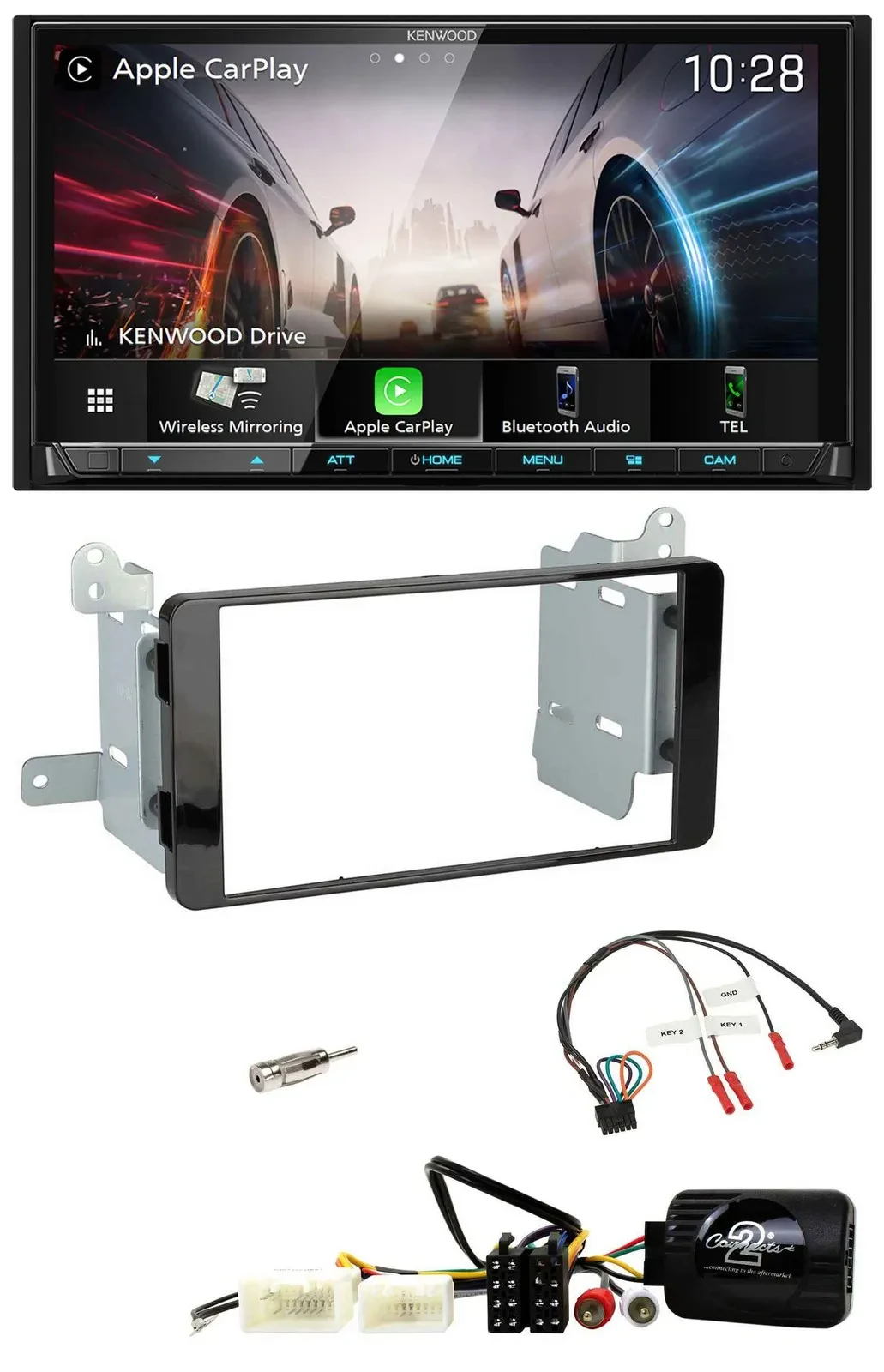 Автомагнитола Kenwood 2DIN USB DAB Bluetooth для Mitsubishi L200 (с 10/2015)