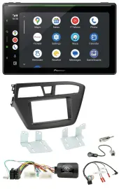 Автомагнитола Pioneer 2DIN USB Bluetooth DAB для Hyundai i20 (с 2015), поддержка кнопок на руле