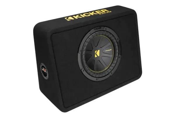 Kicker 50TCWC104 250W RMS Loaded 10" 4Ohm Subwoofer Enclosure