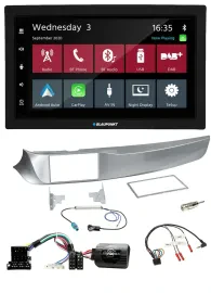 Blaupunkt 2DIN Lenkrad USB Bluetooth DAB Autoradio für Alfa Giulietta 2010-2014