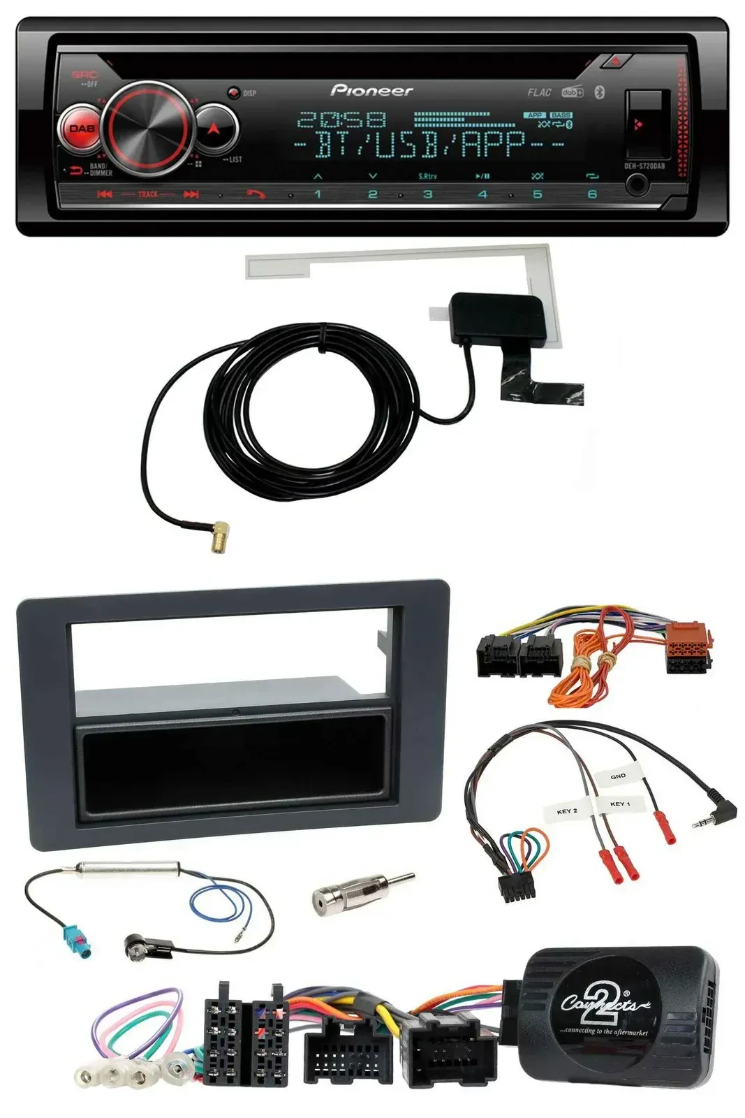 Pioneer DAB CD Lenkrad USB Bluetooth Autoradio für Saab 9-5 YS3E Facelift 2005-2