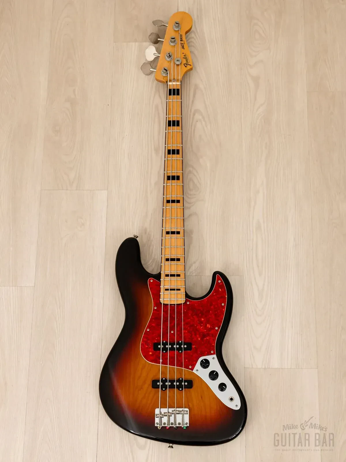 Бас-гитара Fender Jazz Bass 1975 Vintage Reissue JB75-90US JJ Sunburst w/gigbag Japan 2004