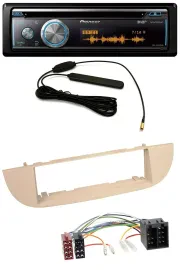 Pioneer CD USB Bluetooth DAB MP3 Autoradio für Fiat 500 ab 2007 perlgrau beige