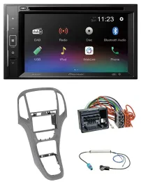 Pioneer Bluetooth MP3 USB 2DIN DAB DVD Autoradio für Opel Astra J ab 09 Titangra