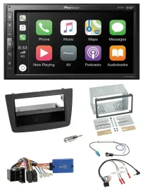 Автомагнитола для Alfa Romeo Mito Pioneer 2 DIN, DAB, Bluetooth, USB, поддержка управления на руле