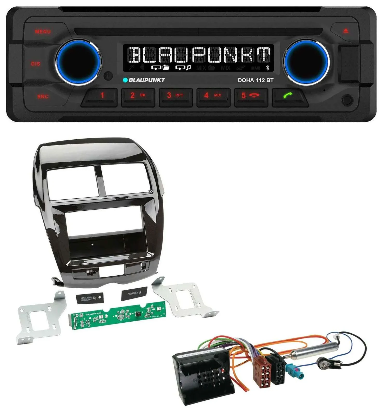Blaupunkt AUX MP3 CD Bluetooth USB Autoradio für Citroen C4 Aircross Mitsubishi