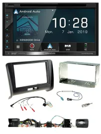 Kenwood DAB TMC USB 2DIN Lenkrad Bluetooth Navigation für Audi TT 2006-2014