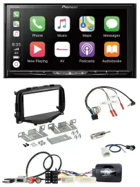 Pioneer 2DIN Lenkrad USB DAB DVD Bluetooth Autoradio für Toyota Aygo 2014-2021