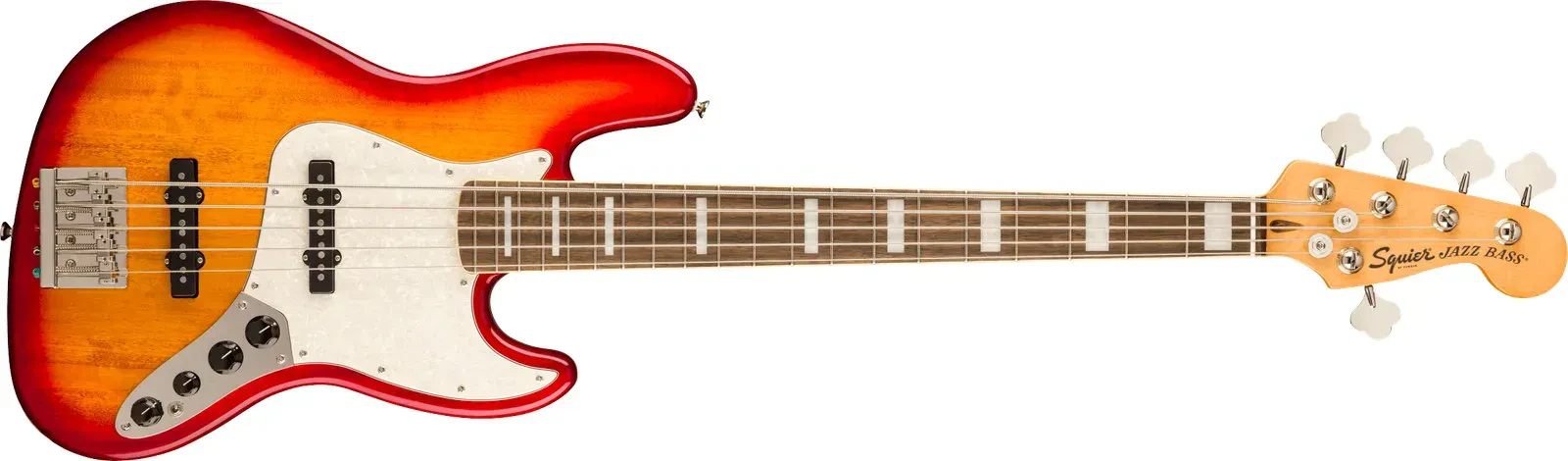 Бас-гитара Squier by Fender Classic Vibe Active '70s Jazz Bass V 5-струнная, Sienna Sunburst, накладка грифа лаурель