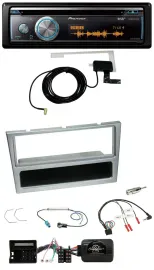 Pioneer Bluetooth DAB Lenkrad USB CD Autoradio für Opel Corsa C Tigra Meriva sil