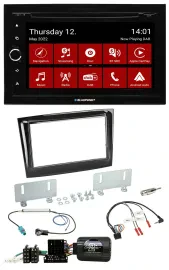 Blaupunkt 2DIN Lenkrad Bluetooth USB TMC DAB Navigation für Fiat Doblo VDO ab 20