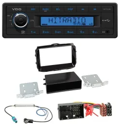 VDO AUX 1DIN MP3 USB Autoradio für Alfa Giulietta 52 Pin ab 13 piano