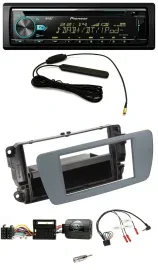 Автомагнитола Pioneer CD/MP3, DAB, USB, совместима с управлением на руле, для Seat Ibiza, серый