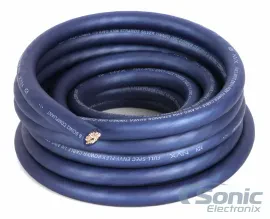 NVX XW0BL20 20 ft 1/0-Gauge Blue EnvyFlex Power/Ground Wire Cable