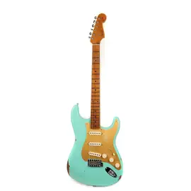 Электрогитара Fender Custom Shop Roasted 1956 Stratocaster Relic Faded Aged Seafoam Green