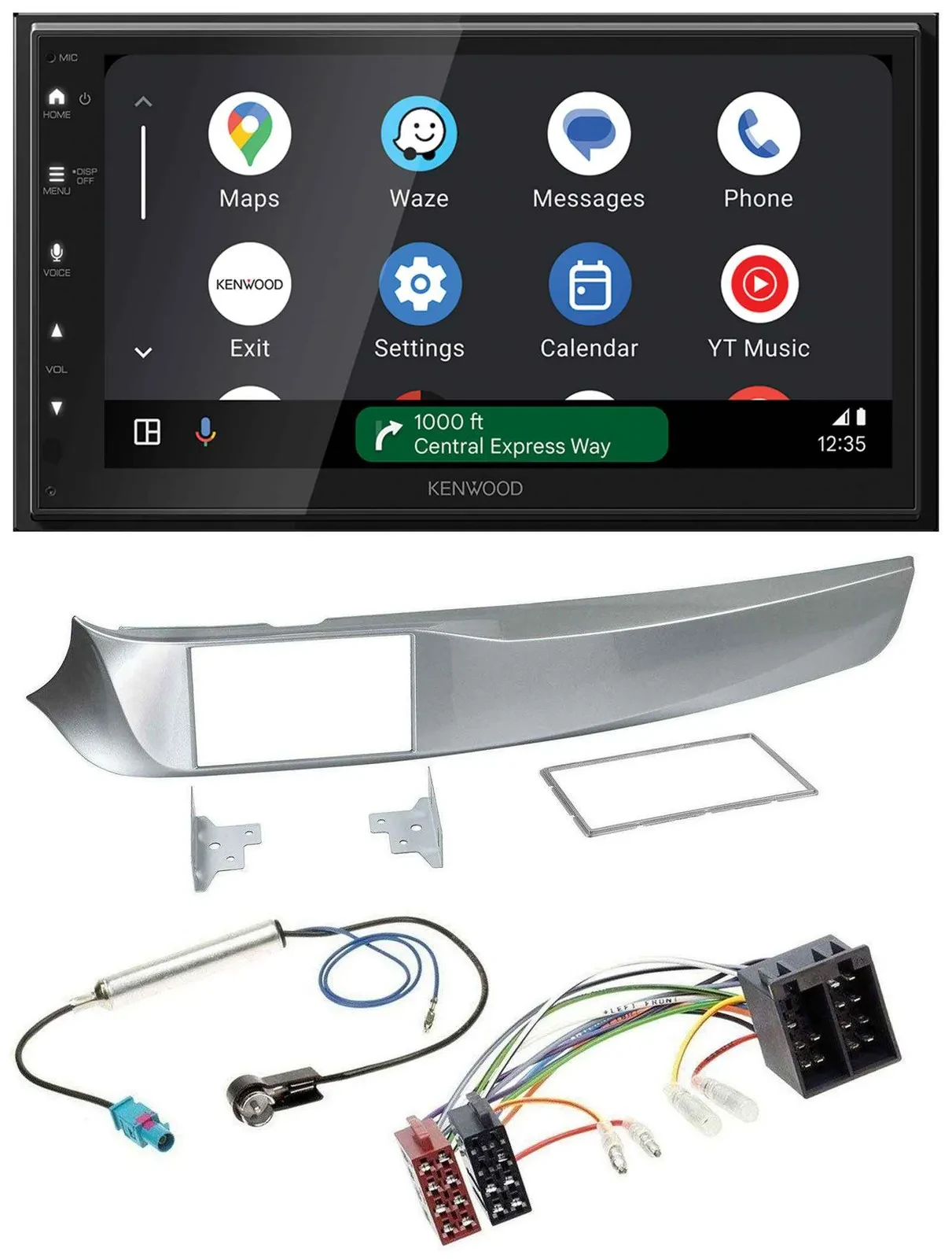 Автомагнитола для Alfa Romeo Giulietta (05.2010–10.2013) Kenwood 2 DIN, DAB, Bluetooth, USB, MP3