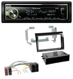 Автомагнитола Pioneer DAB, CD, USB, AUX для Fiat Ducato/Citroen Jumper (2006–2011), черный (piano black)