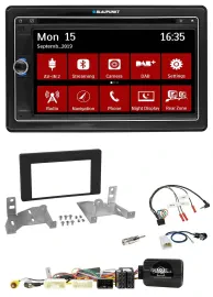 Blaupunkt Lenkrad DAB TMC 2DIN USB Bluetooth Navigation für Toyota Aygo ab 22 AB