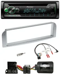 Автомагнитола Pioneer USB MP3 DAB CD для Alfa Romeo 147/GT, серебристо-серая