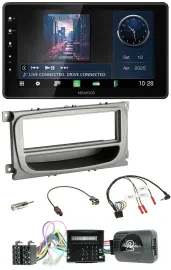 Kenwood Lenkrad Bluetooth USB DAB Autoradio für Ford S-Max Mondeo Can 07-14 Abla