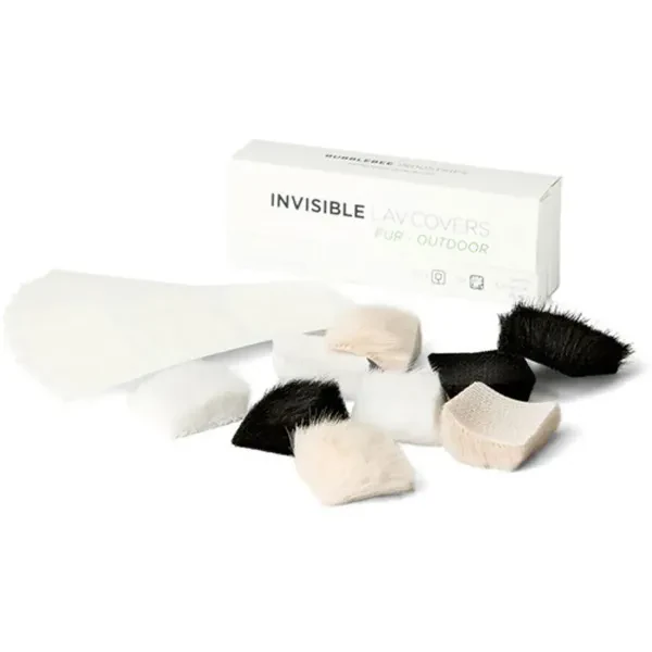Bubblebee Industries The Invisible Lavalier Covers Fur Outdoor #BBI-ILC-F-30