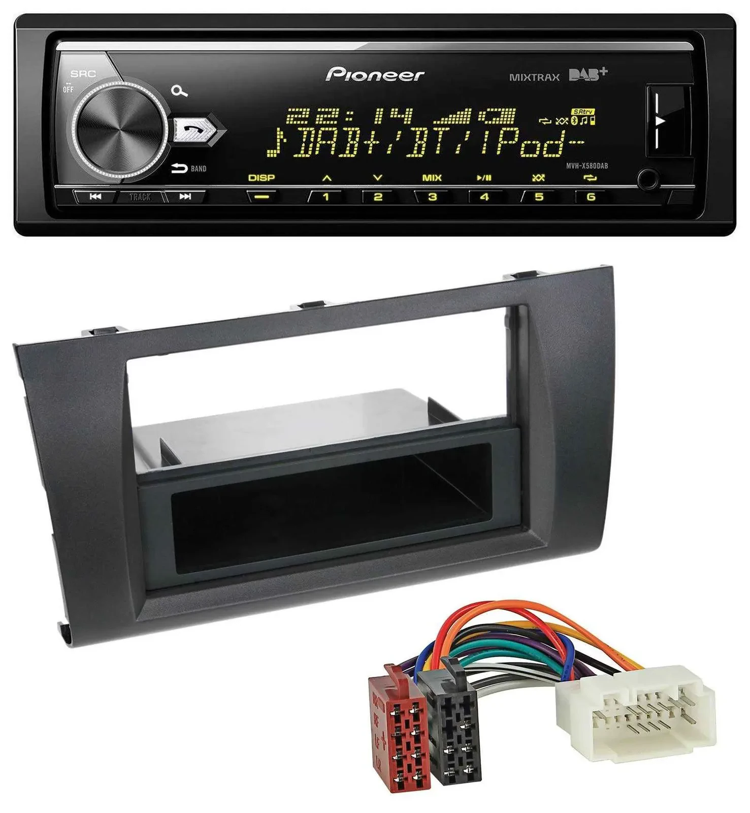 Автомагнитола Pioneer Bluetooth, USB, DAB, MP3 для Suzuki Swift (2006–2010)