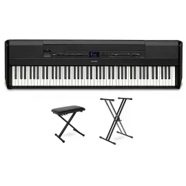 Yamaha P-525 88-Key Digital Piano Package Black Essentials Package