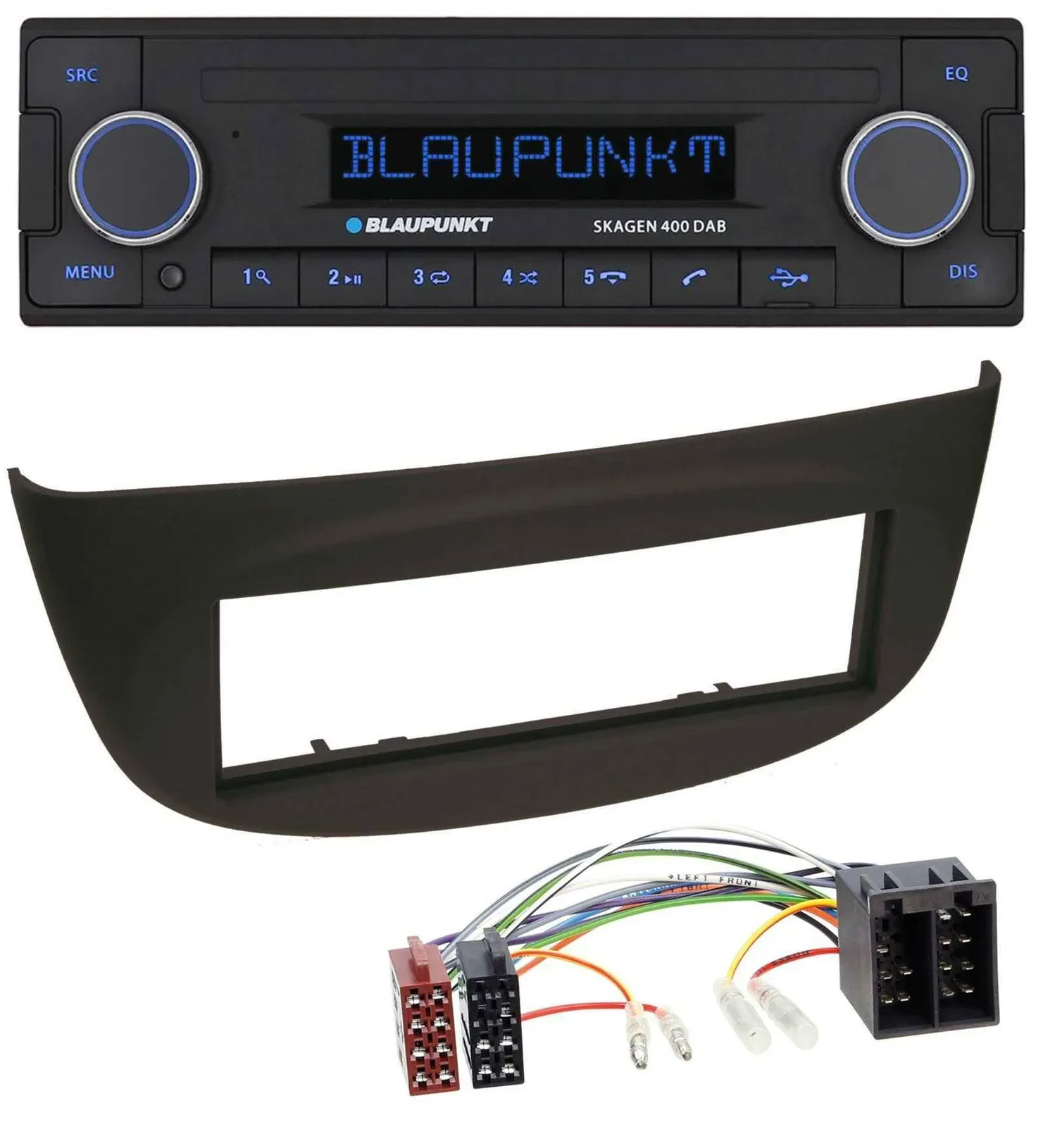 Blaupunkt DAB USB Bluetooth MP3 Autoradio für Renault Twingo (07-12) schwarz