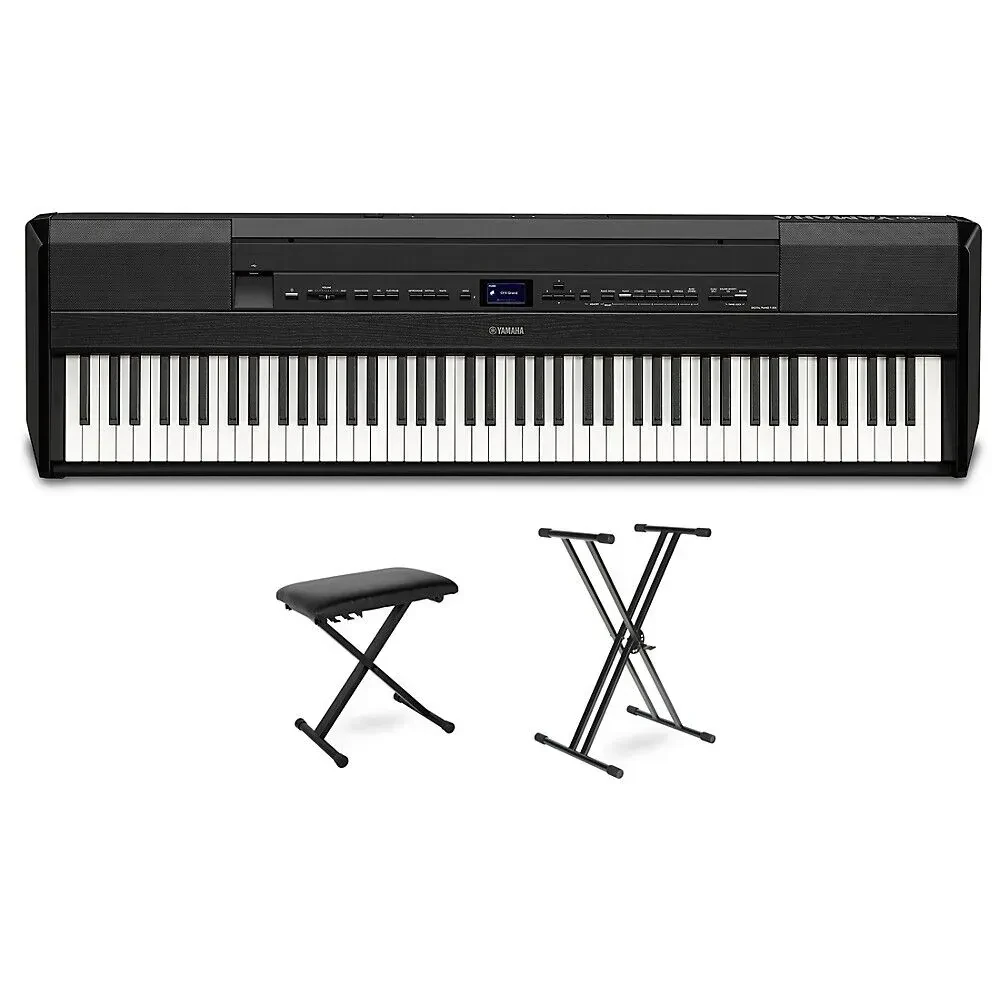 Цифровое пианино Yamaha P-525 88 клавиш, черный (набор)