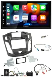Kenwood DAB USB Bluetooth 2DIN Lenkrad Autoradio für Ford Focus 2011-2014